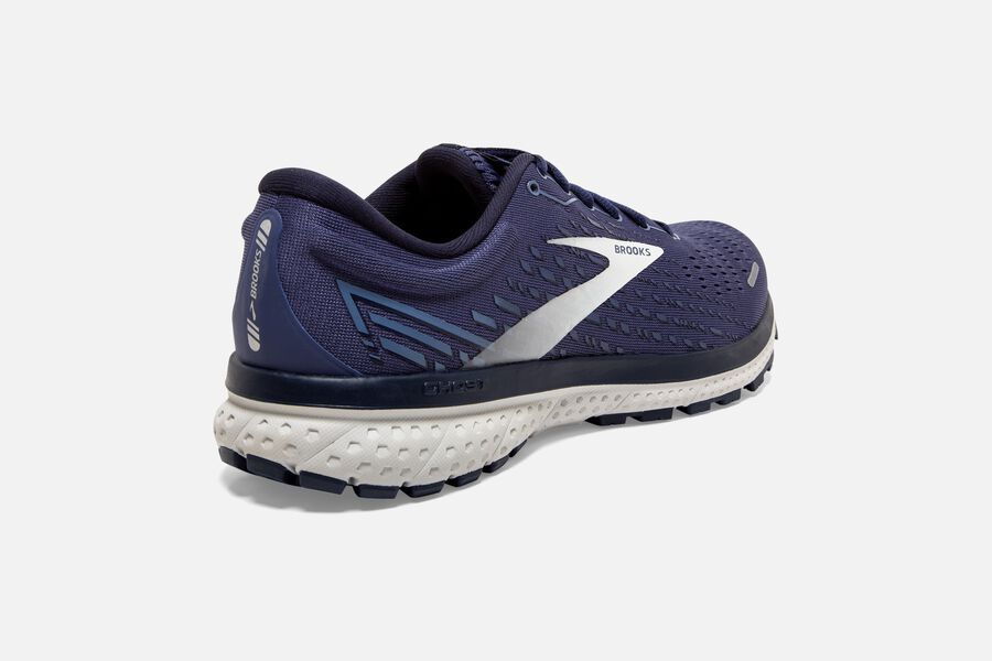 Ghost 13 Road Brooks Running Shoes NZ Mens - Navy/Silver - WXIJTU-631